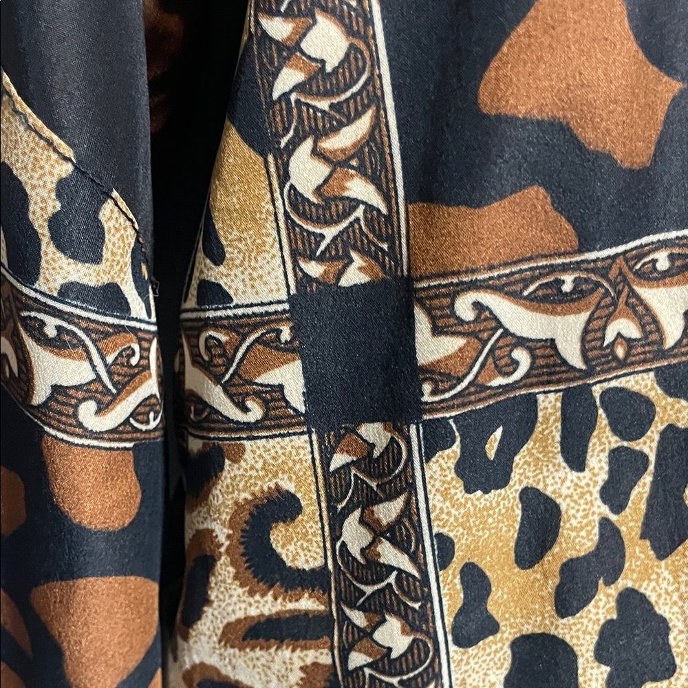 Leopard Patchwork Windbreaker Jacket - image 5